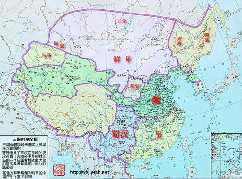 (三国演义地图全图高清版本)三国演义超详细高清地图大揭秘，精准标注各城市战区景点