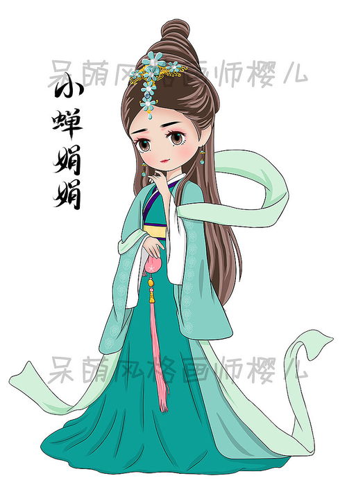 以古代美女貂蝉和两只萌兔阿灰阿白为主角的动画片：亲情、友情、智慧同行的冒险旅程