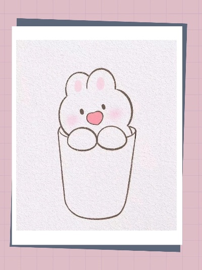 (q版奶茶简笔画)【可爱至极！用超萌Q版奶茶兔化身萌宠迷倒万千少女心】