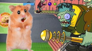 (小仓鼠闯关视频,危险)小仓鼠勇闯深海，挑战巨人僵尸的惊险冒险之旅